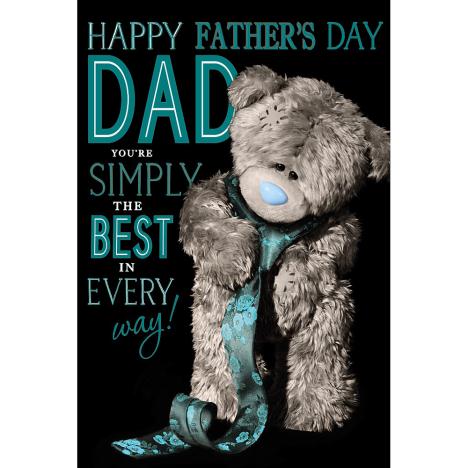 Best Dad Me to You Bear Father Day Card